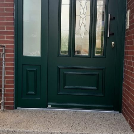Grüne Haustür