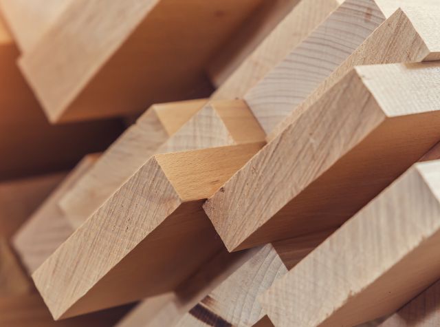 Gestapeltes Holz